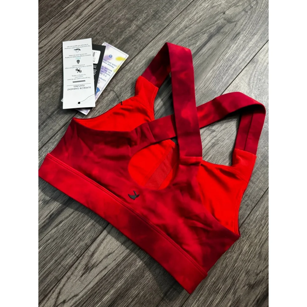 Glyder TieDye Cherry Tonal Dye Full Force Sports Bra XS, retail $56 - Picture 9 of 9